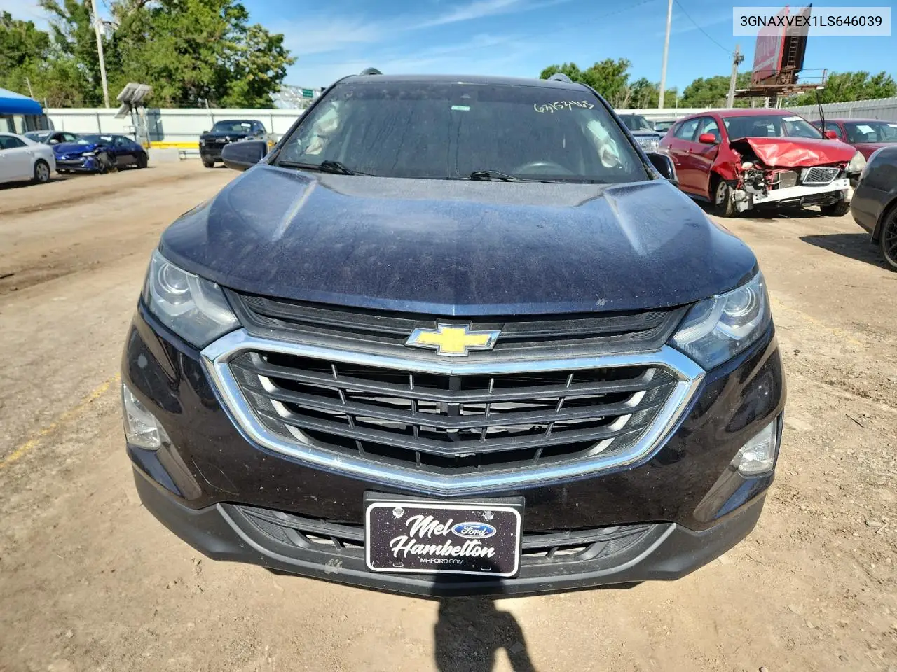 2020 Chevrolet Equinox Lt VIN: 3GNAXVEX1LS646039 Lot: 63153465