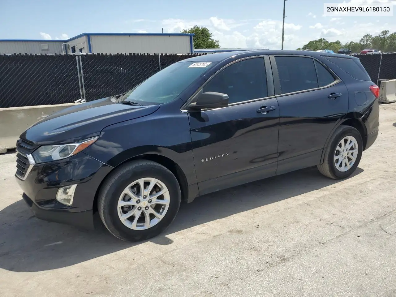 2020 Chevrolet Equinox Ls VIN: 2GNAXHEV9L6180150 Lot: 63413185