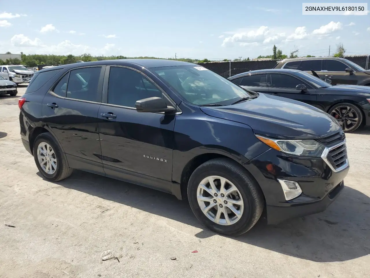 2020 Chevrolet Equinox Ls VIN: 2GNAXHEV9L6180150 Lot: 63413185