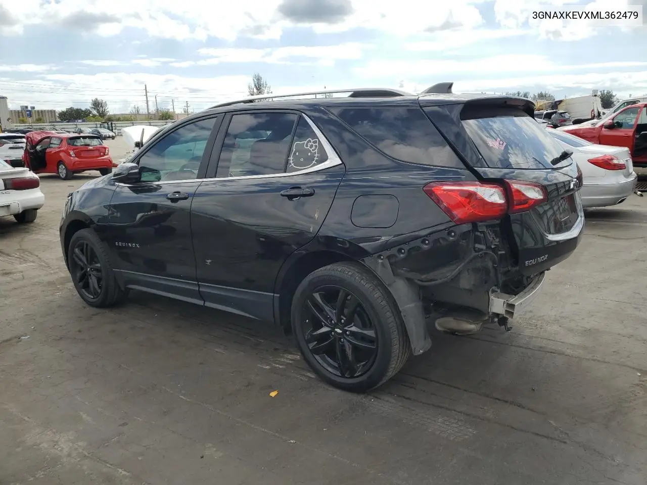 2021 Chevrolet Equinox Lt VIN: 3GNAXKEVXML362479 Lot: 46035565