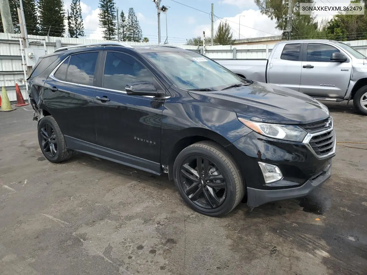 2021 Chevrolet Equinox Lt VIN: 3GNAXKEVXML362479 Lot: 46035565