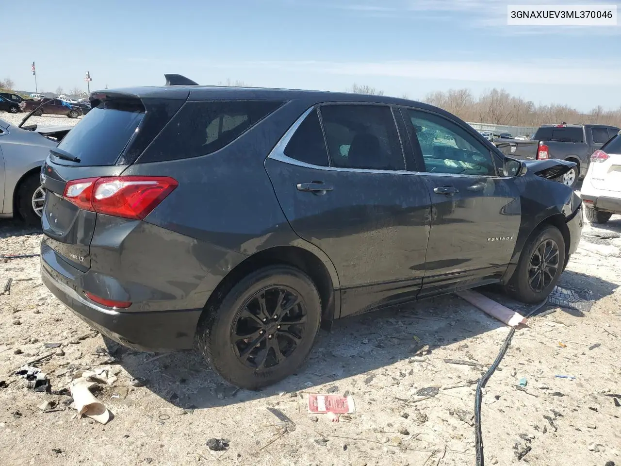 2021 Chevrolet Equinox Lt VIN: 3GNAXUEV3ML370046 Lot: 52885645