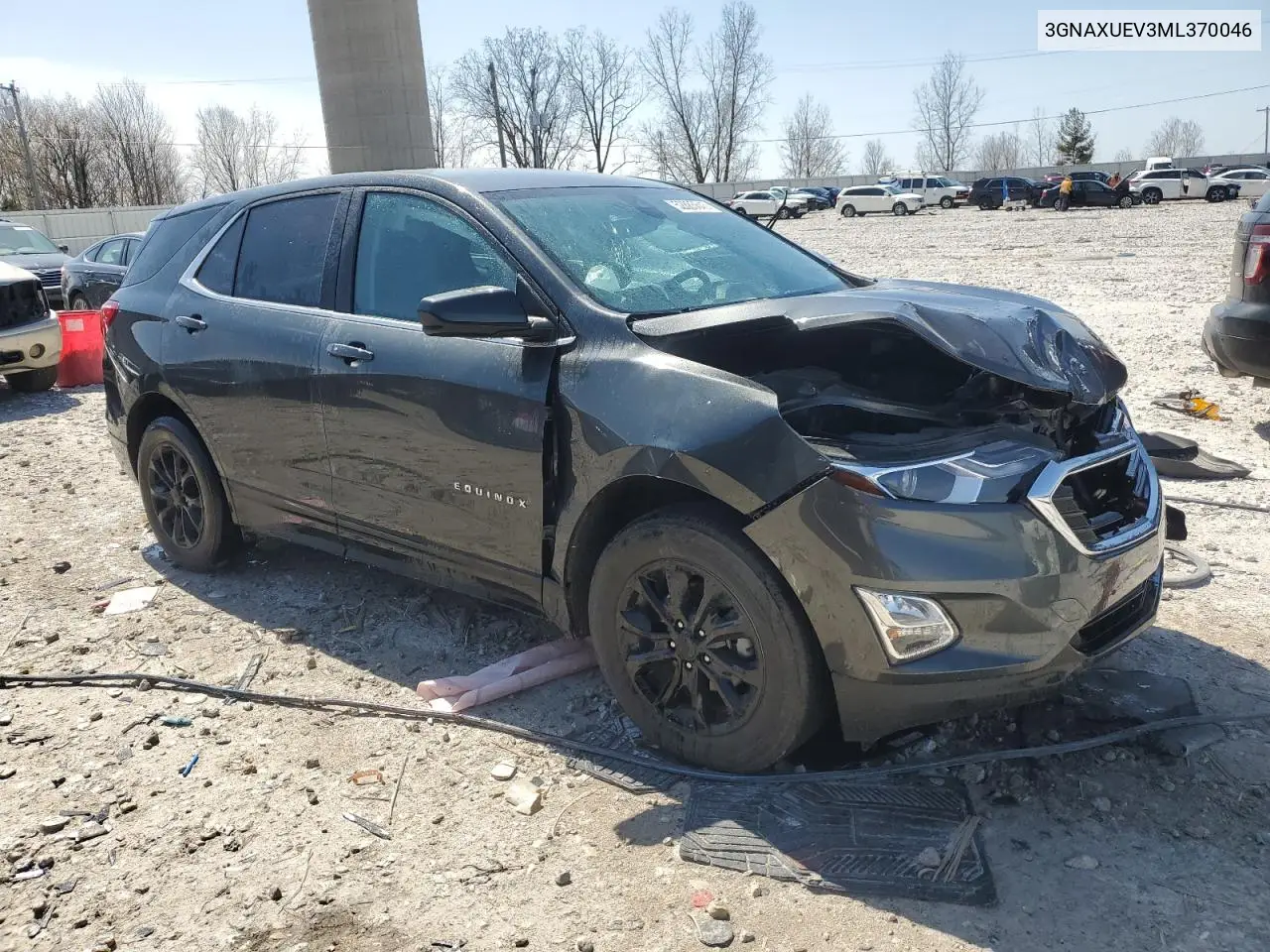 2021 Chevrolet Equinox Lt VIN: 3GNAXUEV3ML370046 Lot: 52885645