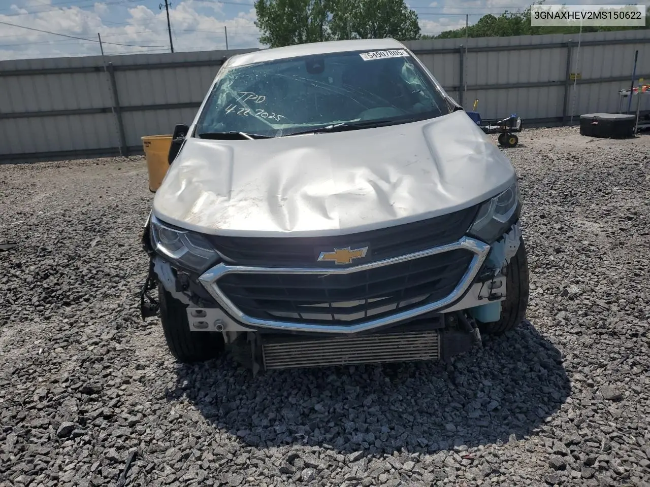 2021 Chevrolet Equinox Ls VIN: 3GNAXHEV2MS150622 Lot: 54907805