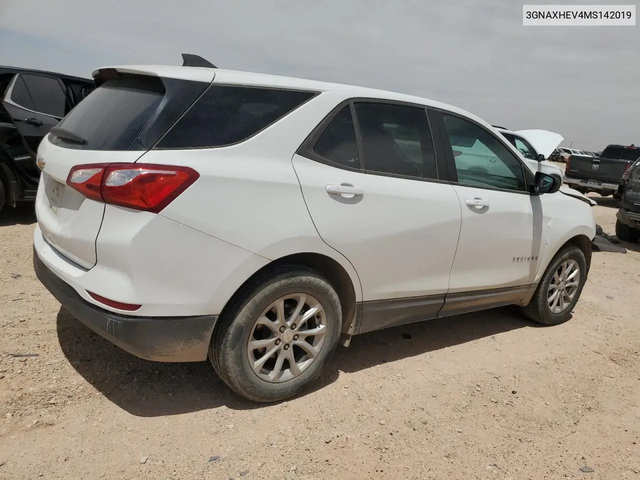 2021 Chevrolet Equinox Ls VIN: 3GNAXHEV4MS142019 Lot: 54956035
