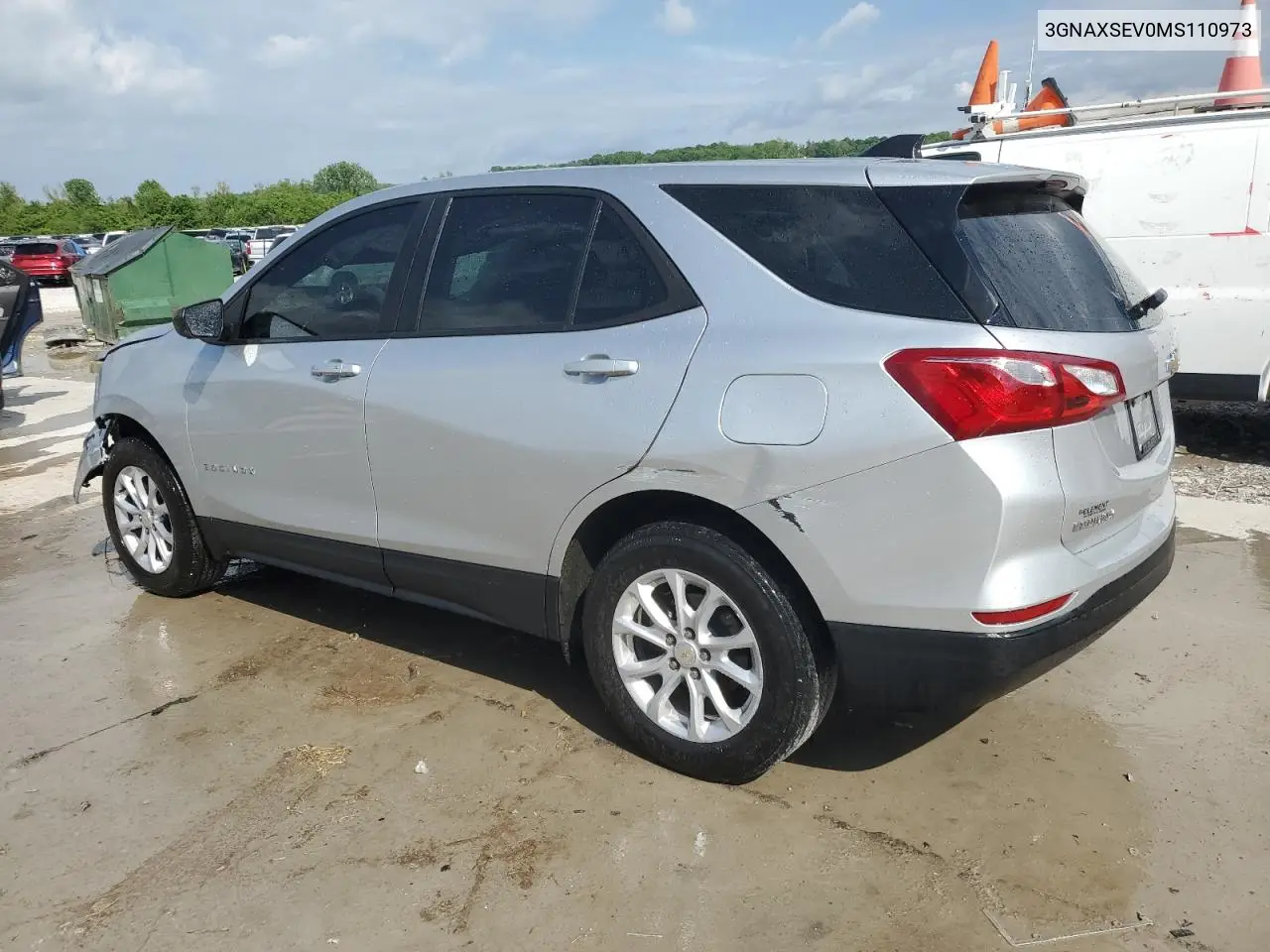 2021 Chevrolet Equinox Ls VIN: 3GNAXSEV0MS110973 Lot: 56124605