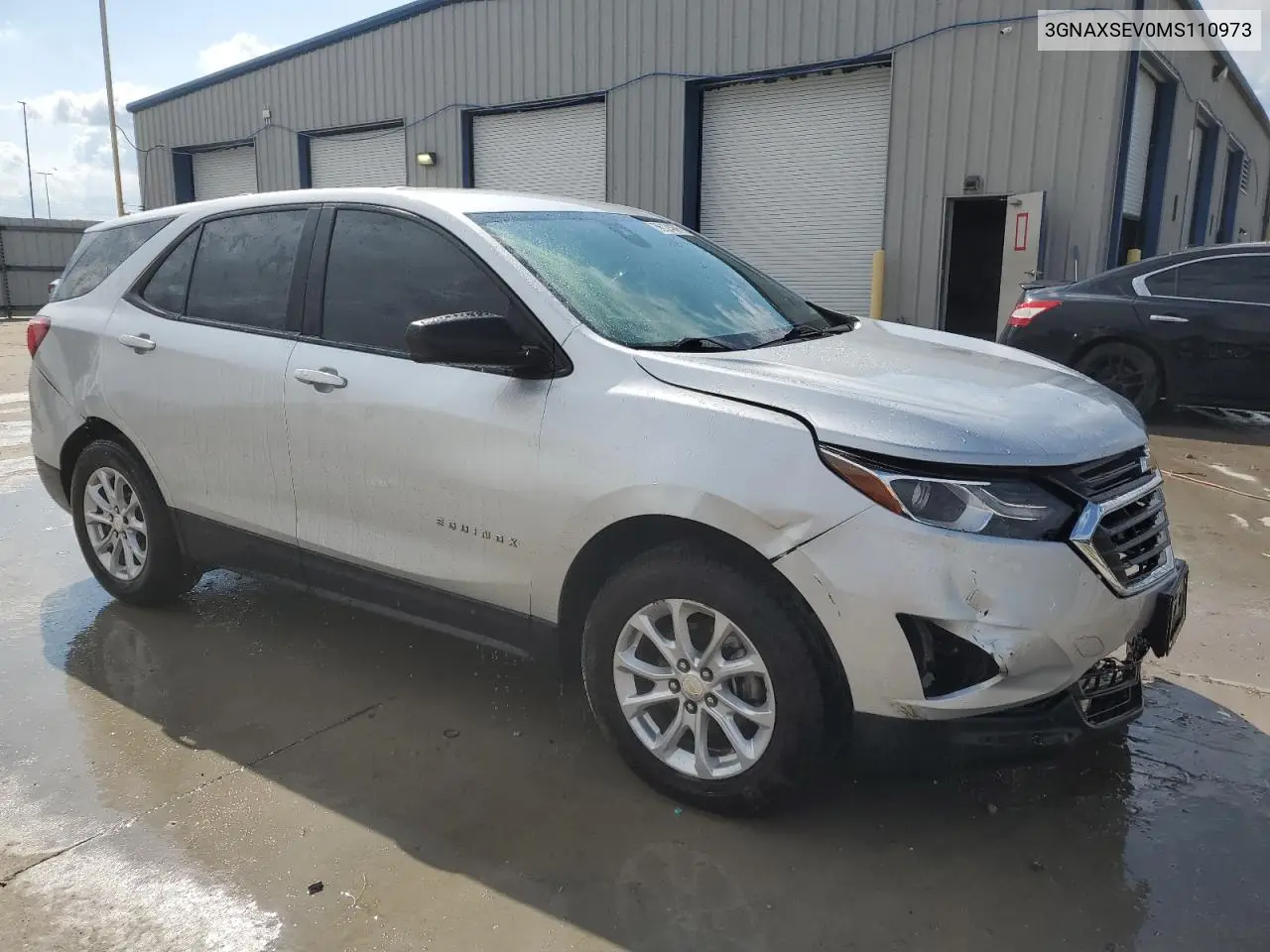 2021 Chevrolet Equinox Ls VIN: 3GNAXSEV0MS110973 Lot: 56124605