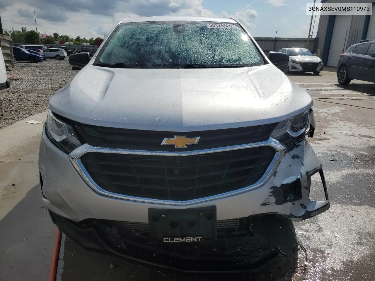 2021 Chevrolet Equinox Ls VIN: 3GNAXSEV0MS110973 Lot: 56124605