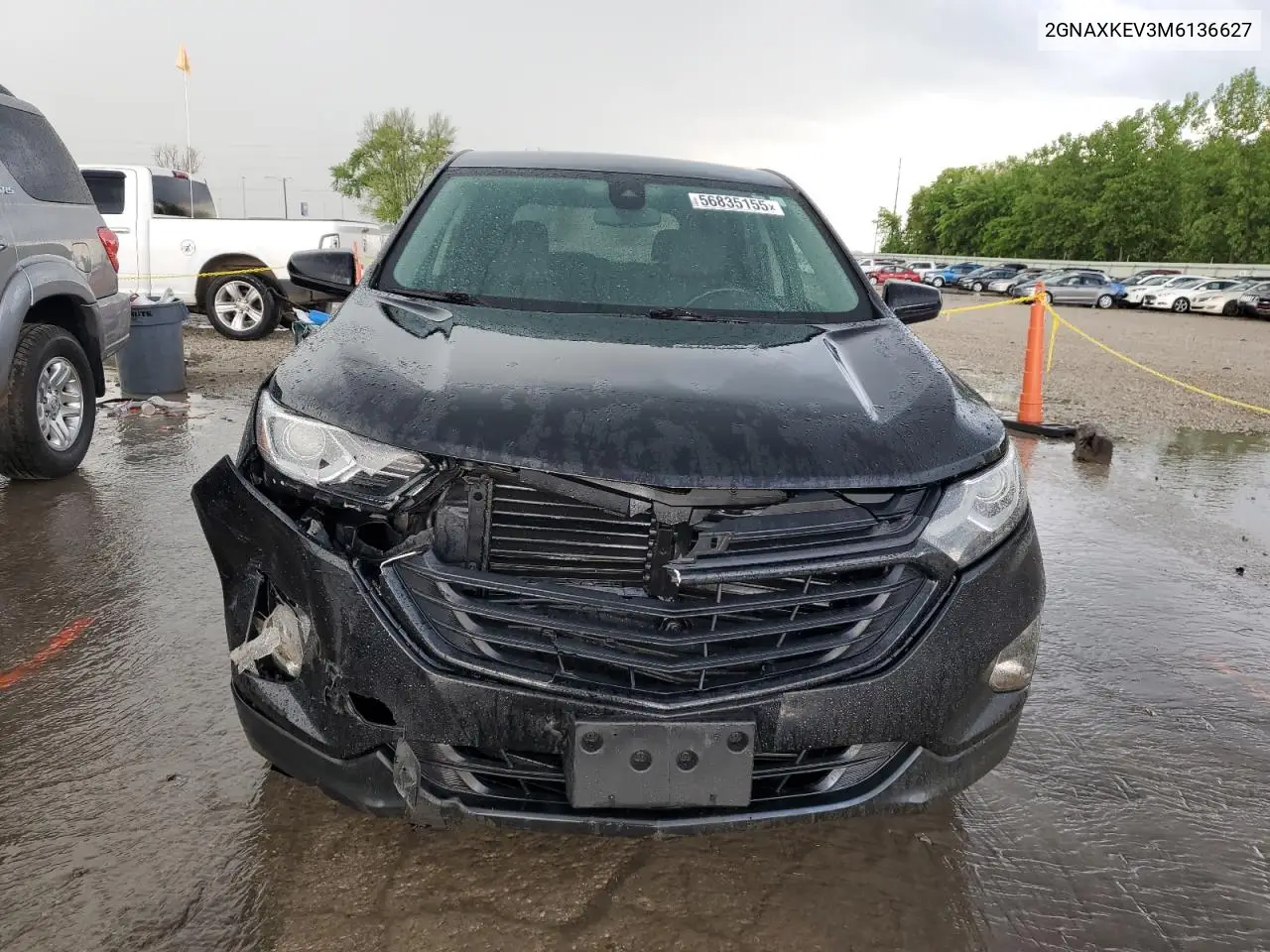 2021 Chevrolet Equinox Lt VIN: 2GNAXKEV3M6136627 Lot: 56835155
