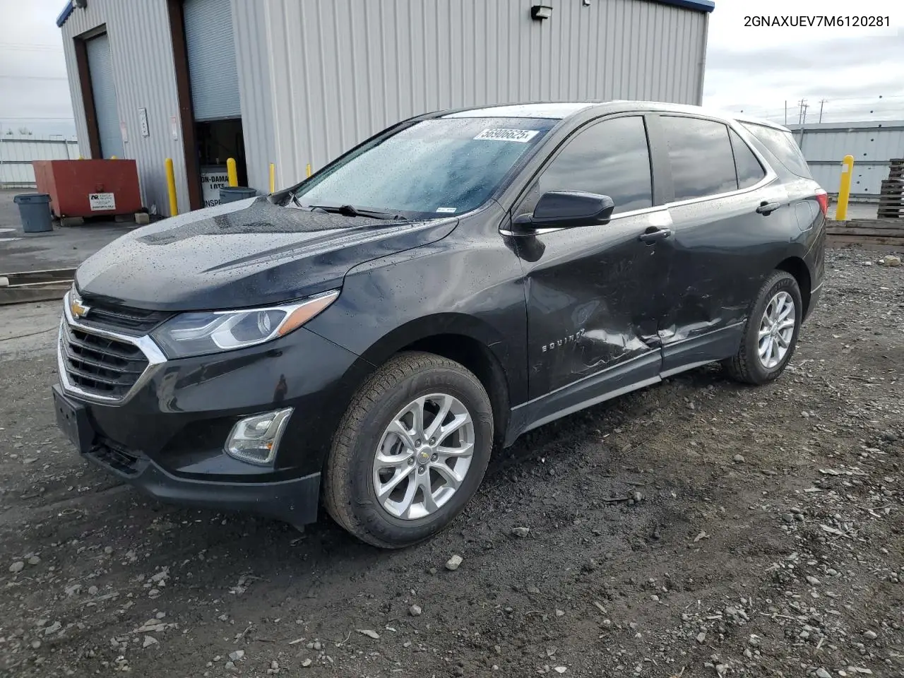 2021 Chevrolet Equinox Lt VIN: 2GNAXUEV7M6120281 Lot: 56906625