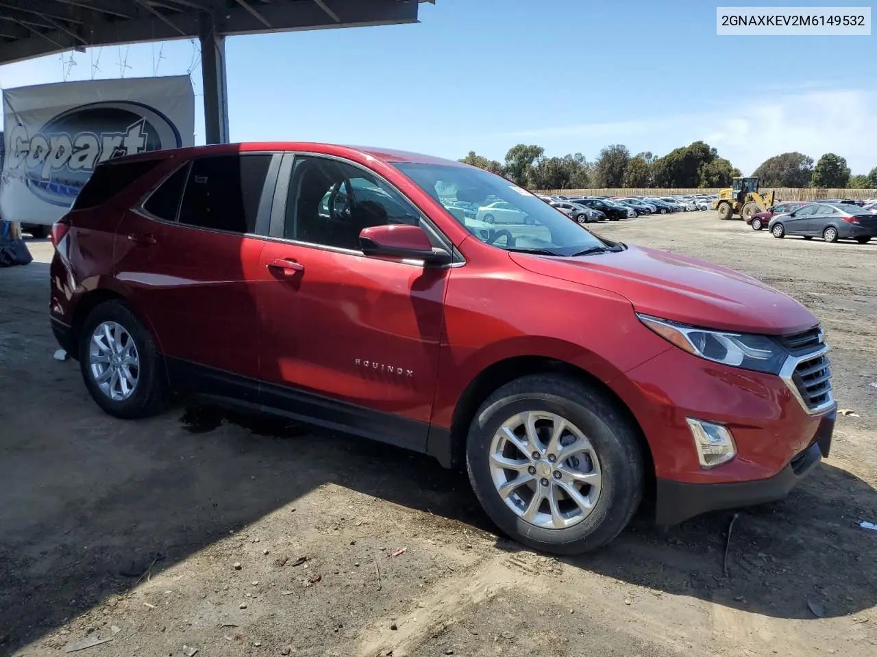 2021 Chevrolet Equinox Lt VIN: 2GNAXKEV2M6149532 Lot: 56913385