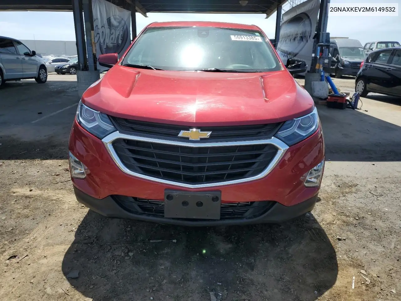 2021 Chevrolet Equinox Lt VIN: 2GNAXKEV2M6149532 Lot: 56913385