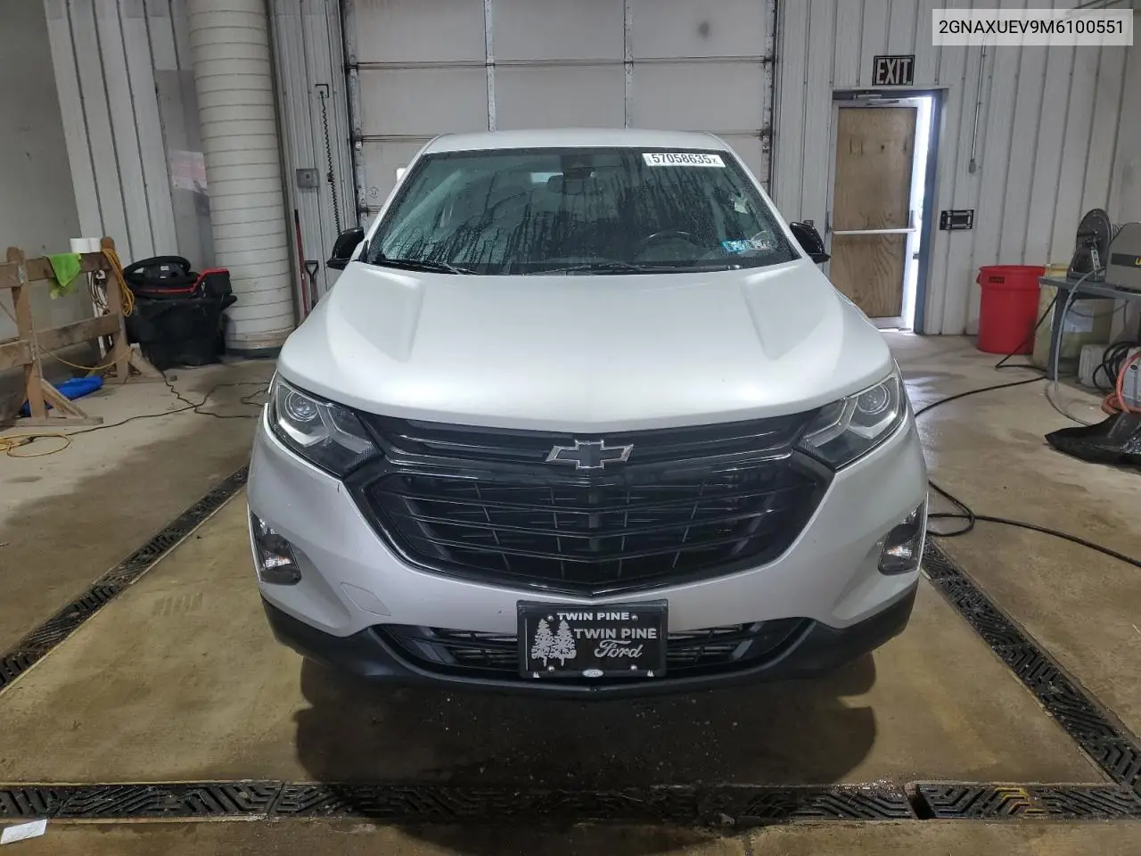 2021 Chevrolet Equinox Lt VIN: 2GNAXUEV9M6100551 Lot: 57058635