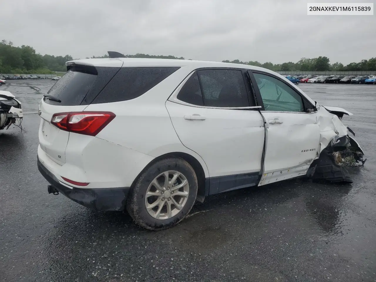 2021 Chevrolet Equinox Lt VIN: 2GNAXKEV1M6115839 Lot: 58525525