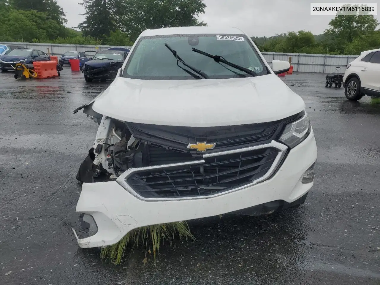 2021 Chevrolet Equinox Lt VIN: 2GNAXKEV1M6115839 Lot: 58525525