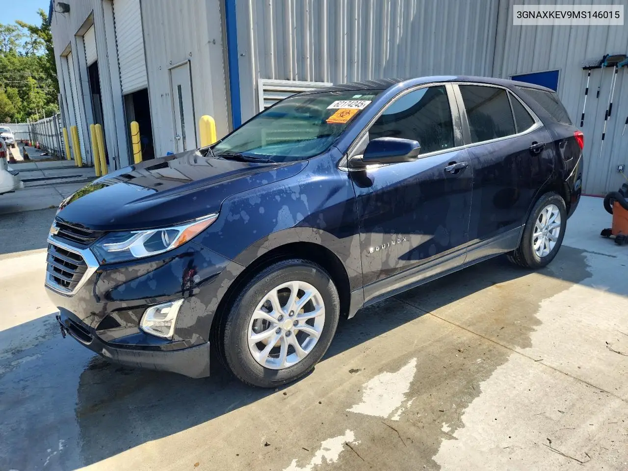 2021 Chevrolet Equinox Lt VIN: 3GNAXKEV9MS146015 Lot: 62174245