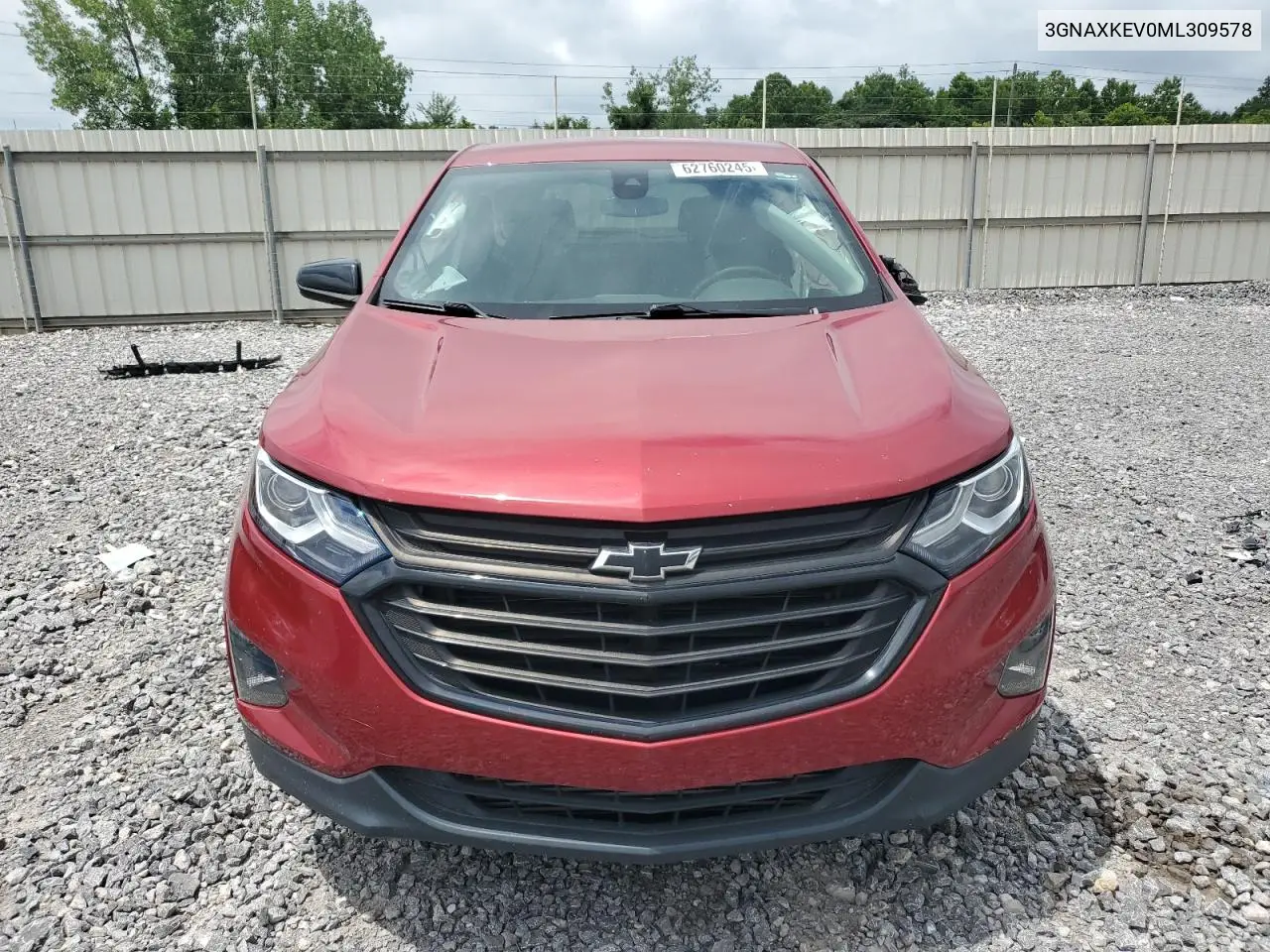 2021 Chevrolet Equinox Lt VIN: 3GNAXKEV0ML309578 Lot: 62760245