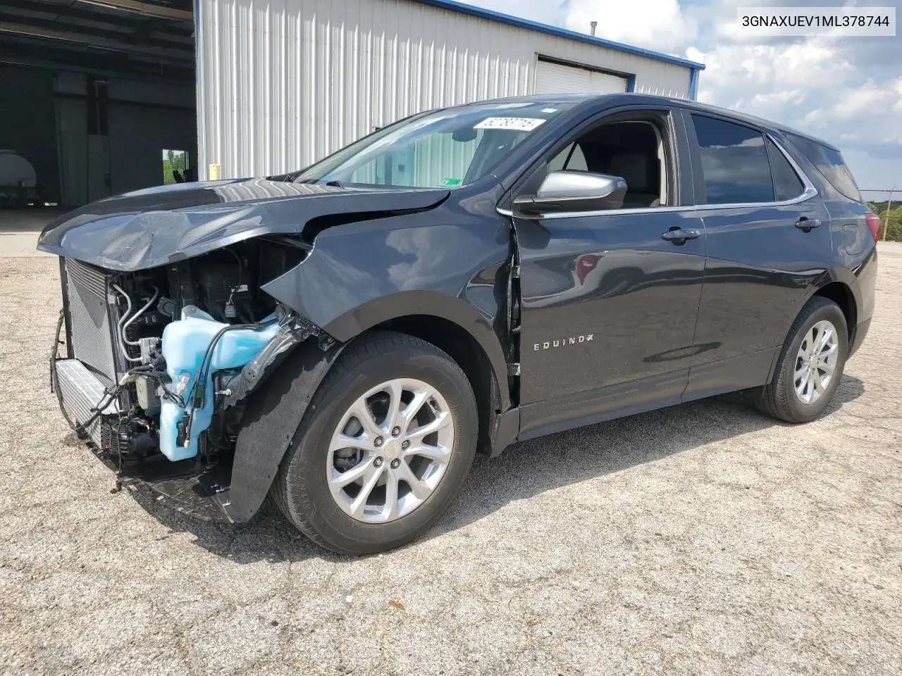 2021 Chevrolet Equinox Lt VIN: 3GNAXUEV1ML378744 Lot: 62783715