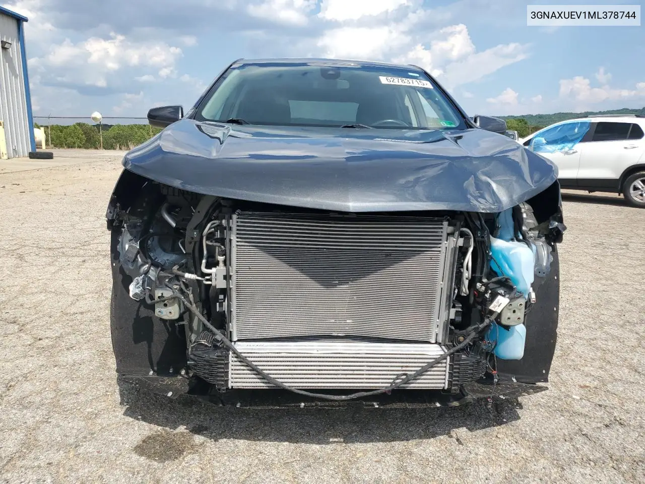 2021 Chevrolet Equinox Lt VIN: 3GNAXUEV1ML378744 Lot: 62783715