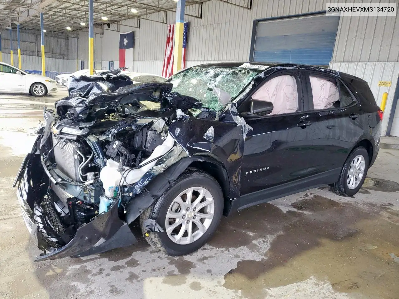 2021 Chevrolet Equinox Ls VIN: 3GNAXHEVXMS134720 Lot: 62805585