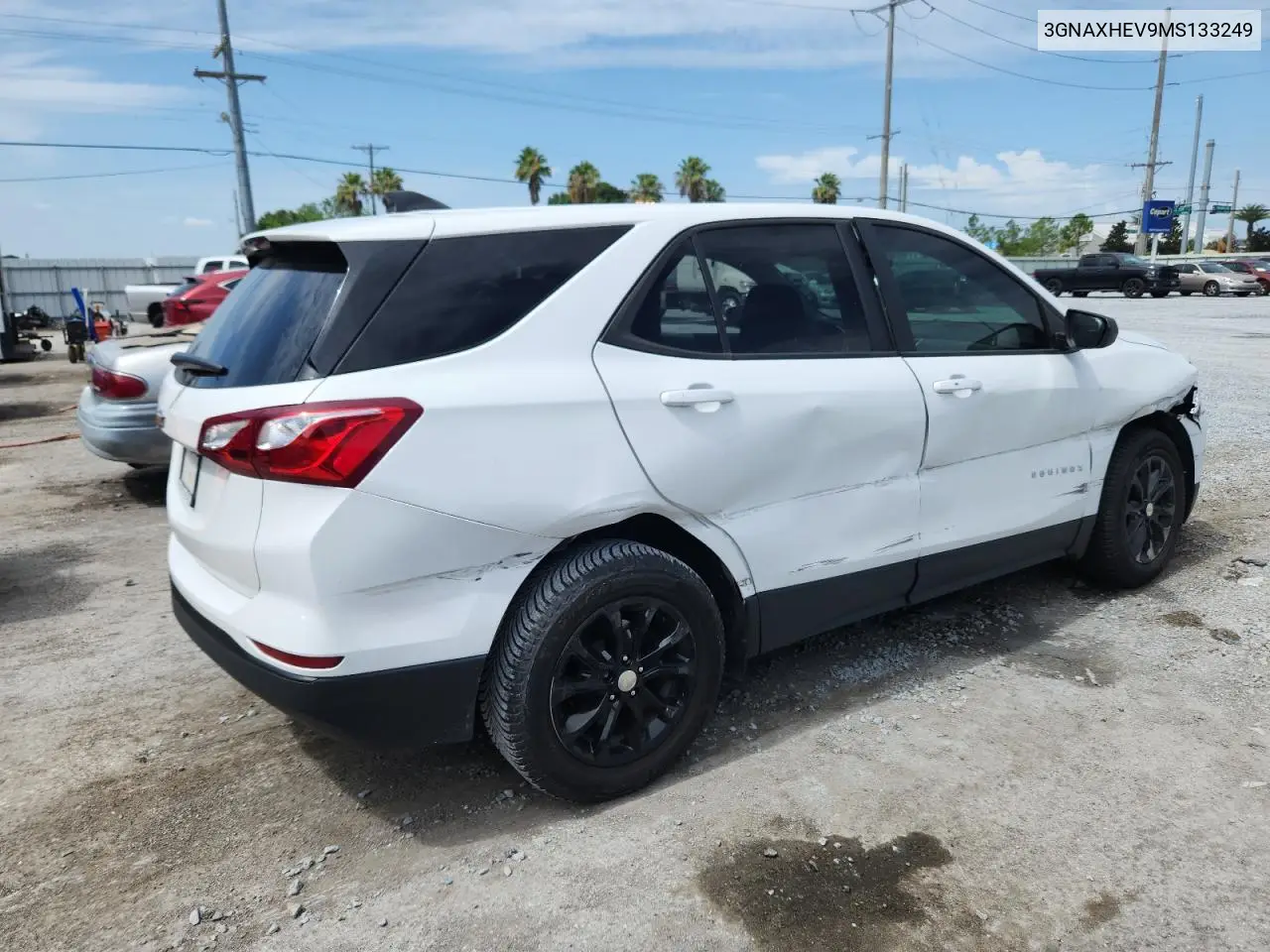 2021 Chevrolet Equinox Ls VIN: 3GNAXHEV9MS133249 Lot: 62941345