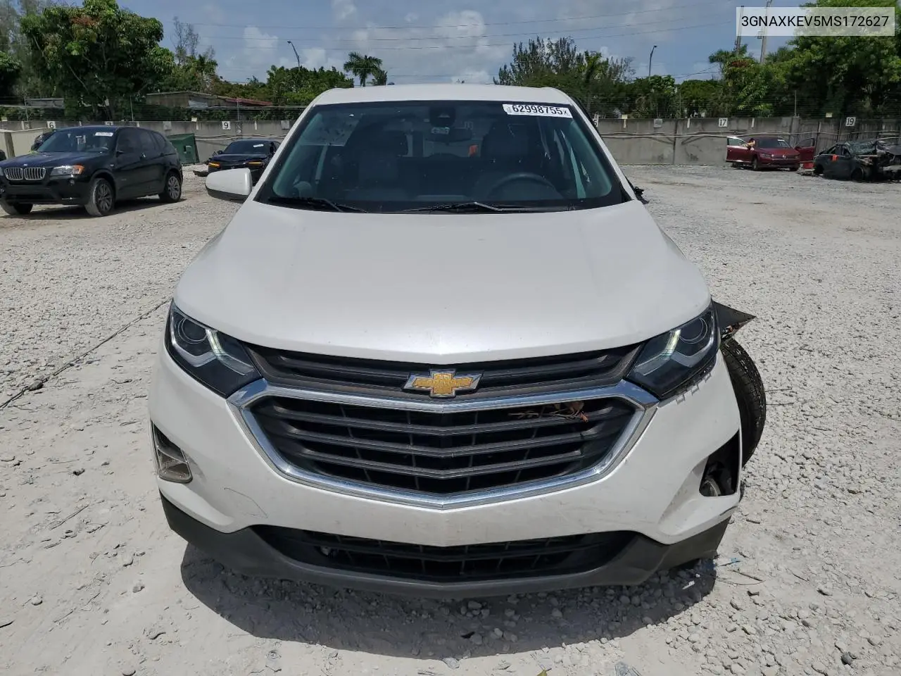2021 Chevrolet Equinox Lt VIN: 3GNAXKEV5MS172627 Lot: 62998755