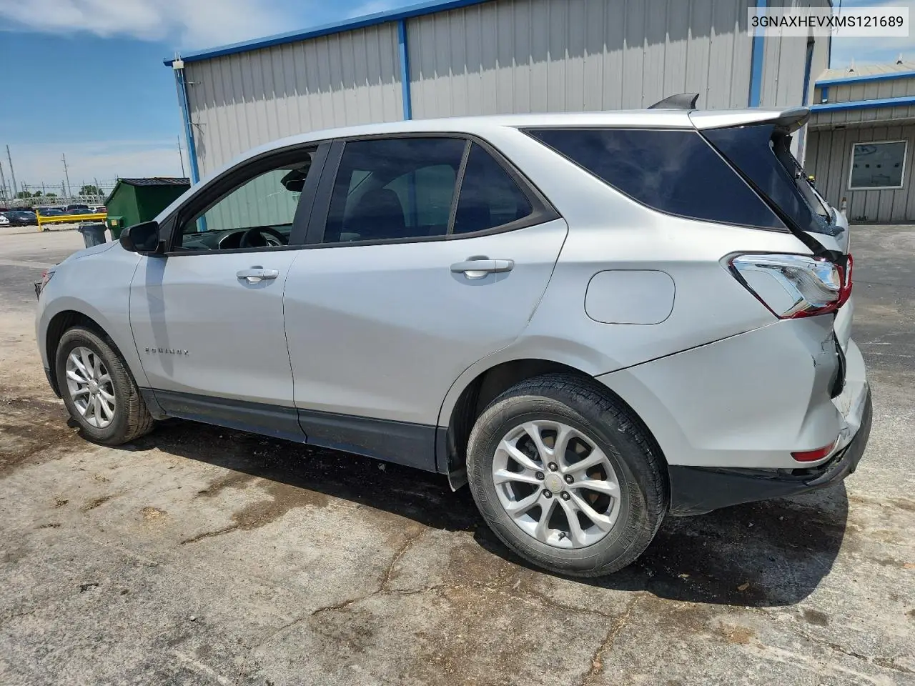 2021 Chevrolet Equinox Ls VIN: 3GNAXHEVXMS121689 Lot: 63194435