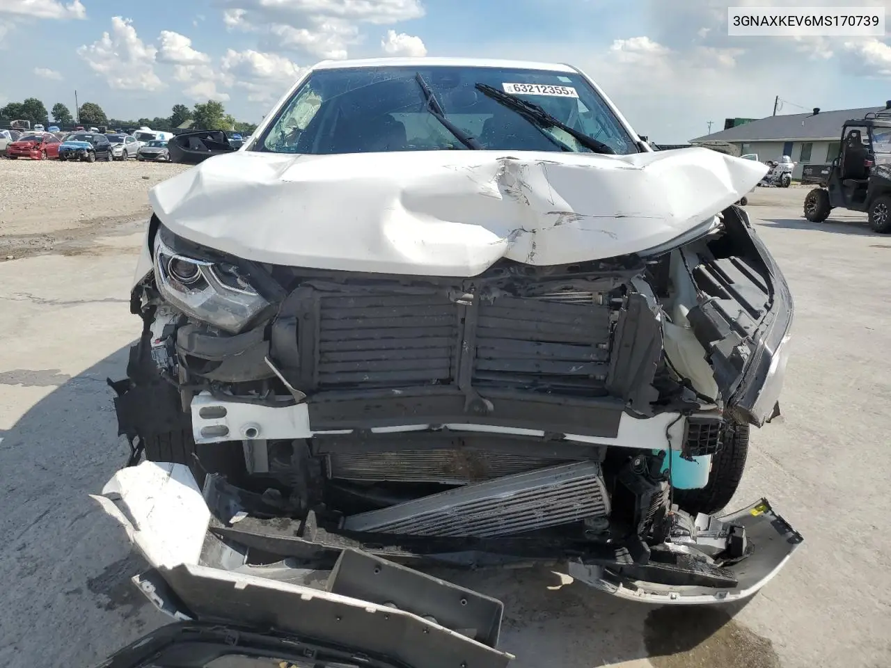 2021 Chevrolet Equinox Lt VIN: 3GNAXKEV6MS170739 Lot: 63212355
