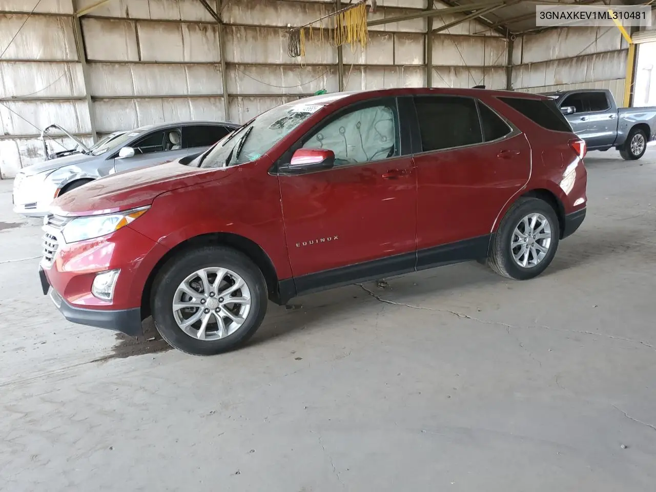 2021 Chevrolet Equinox Lt VIN: 3GNAXKEV1ML310481 Lot: 65146685