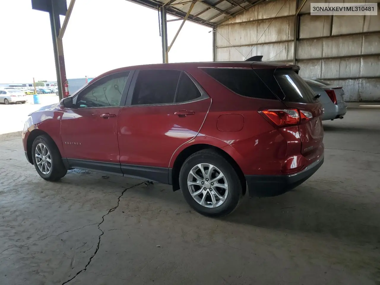 2021 Chevrolet Equinox Lt VIN: 3GNAXKEV1ML310481 Lot: 65146685