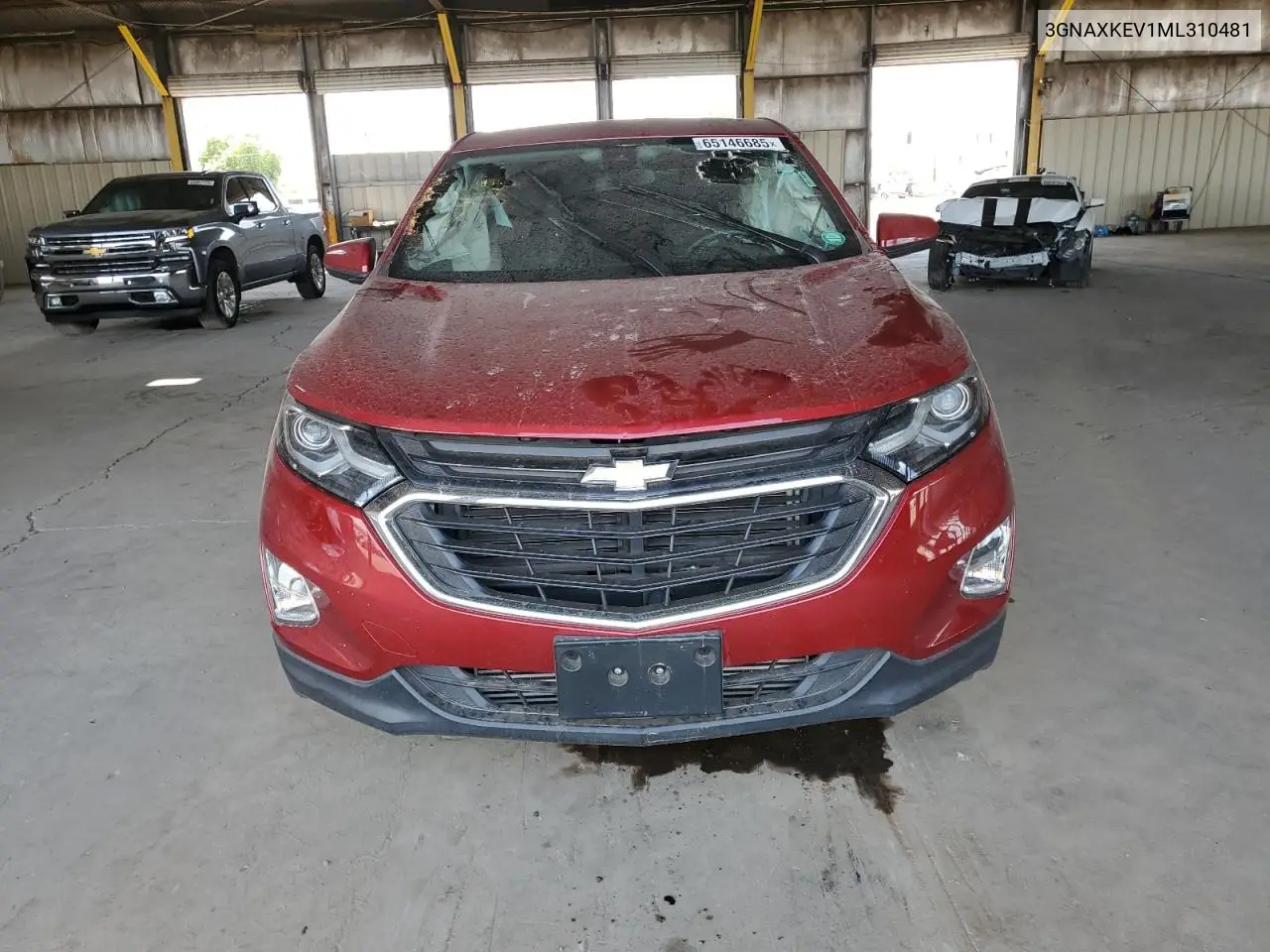 2021 Chevrolet Equinox Lt VIN: 3GNAXKEV1ML310481 Lot: 65146685
