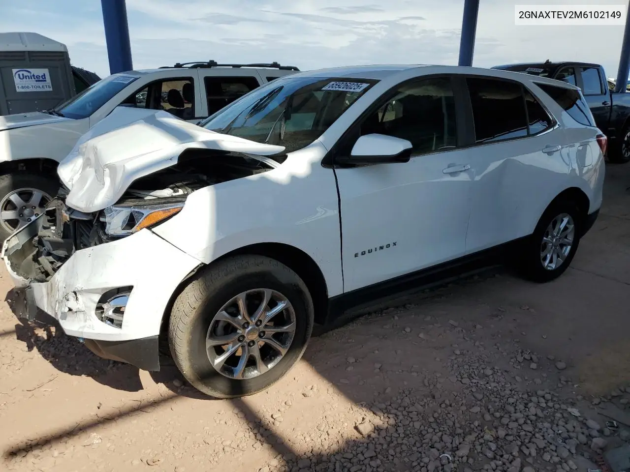2021 Chevrolet Equinox Lt VIN: 2GNAXTEV2M6102149 Lot: 65926025