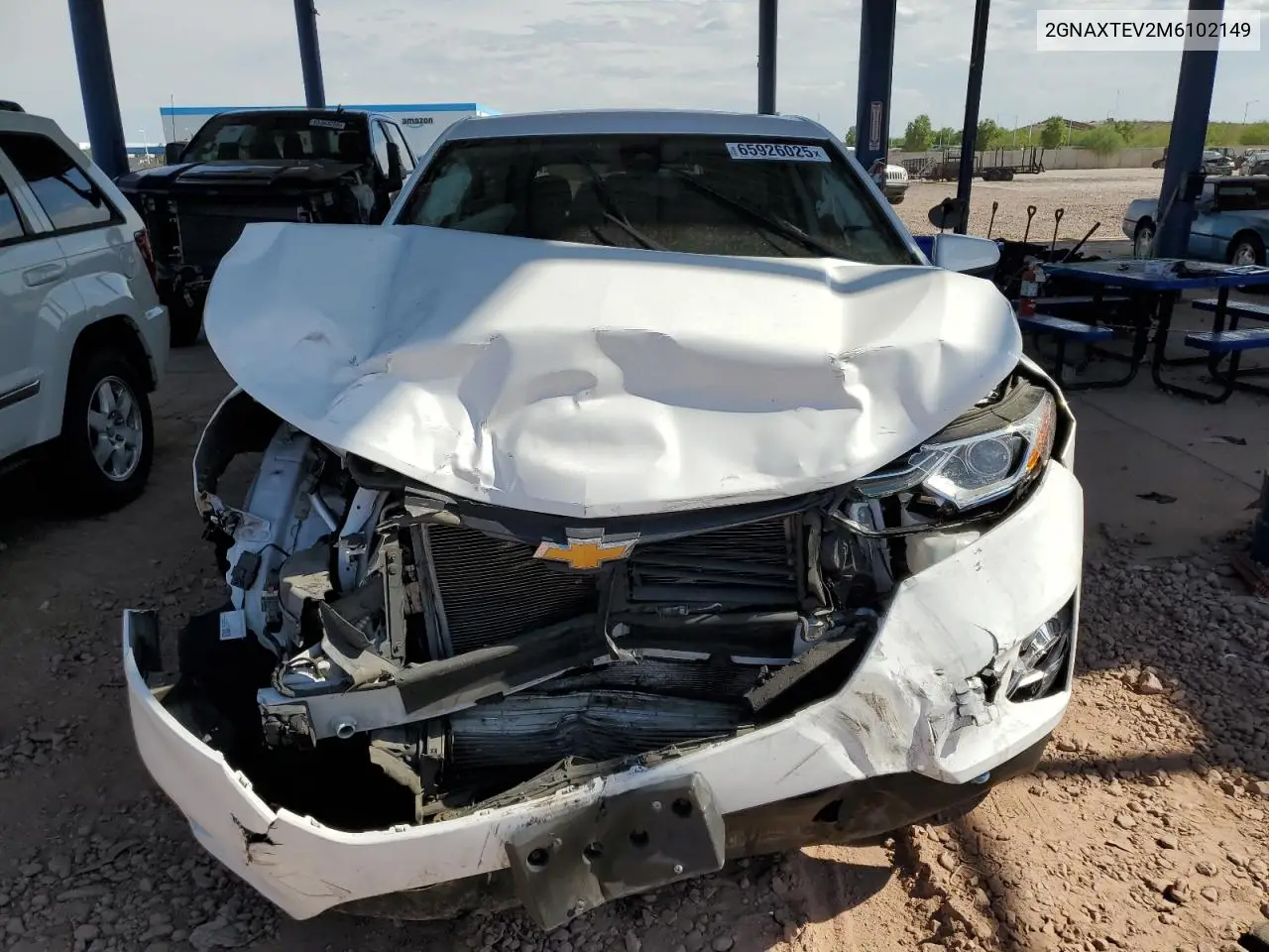 2021 Chevrolet Equinox Lt VIN: 2GNAXTEV2M6102149 Lot: 65926025