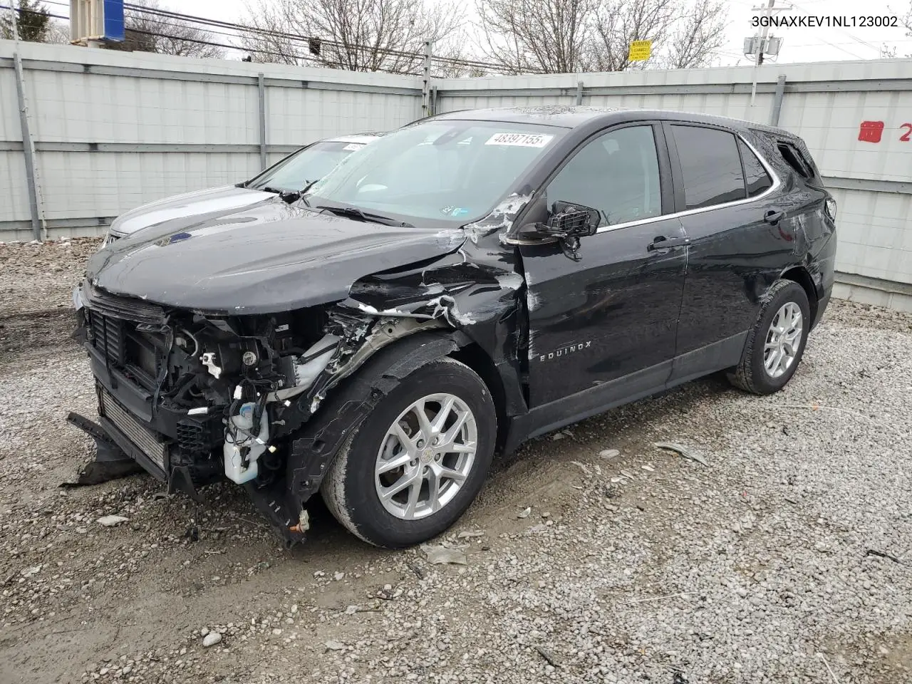 2022 Chevrolet Equinox Lt VIN: 3GNAXKEV1NL123002 Lot: 48397155
