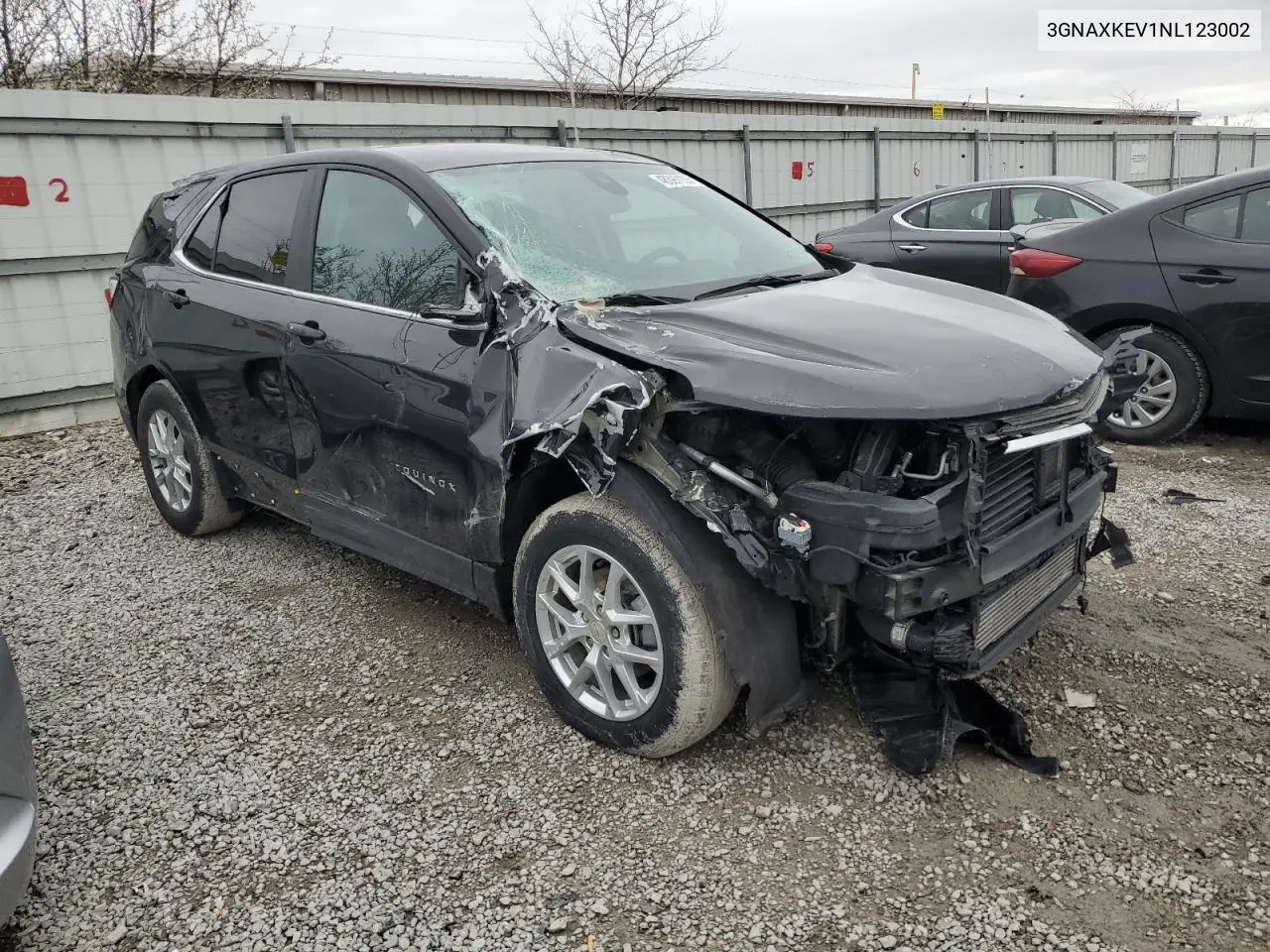 2022 Chevrolet Equinox Lt VIN: 3GNAXKEV1NL123002 Lot: 48397155