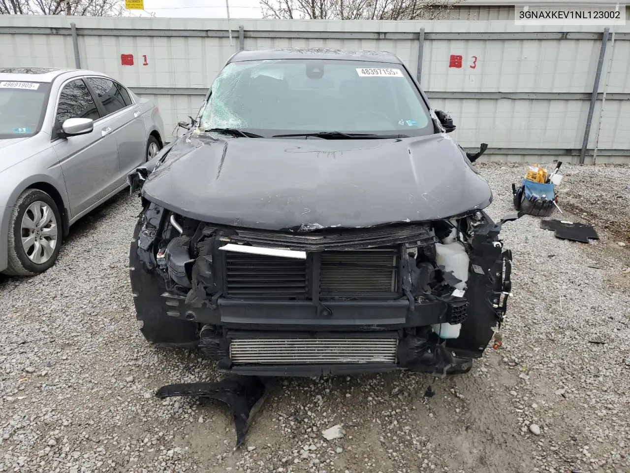 2022 Chevrolet Equinox Lt VIN: 3GNAXKEV1NL123002 Lot: 48397155