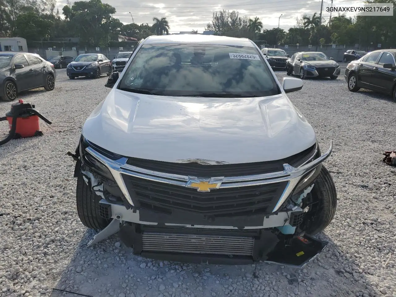 2022 Chevrolet Equinox Lt VIN: 3GNAXKEV9NS217649 Lot: 52882825