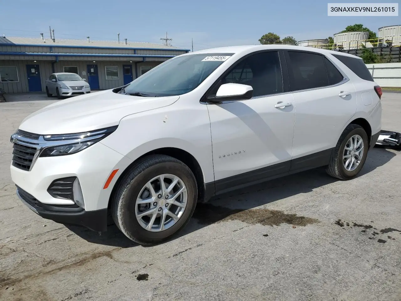 2022 Chevrolet Equinox Lt VIN: 3GNAXKEV9NL261015 Lot: 57119455