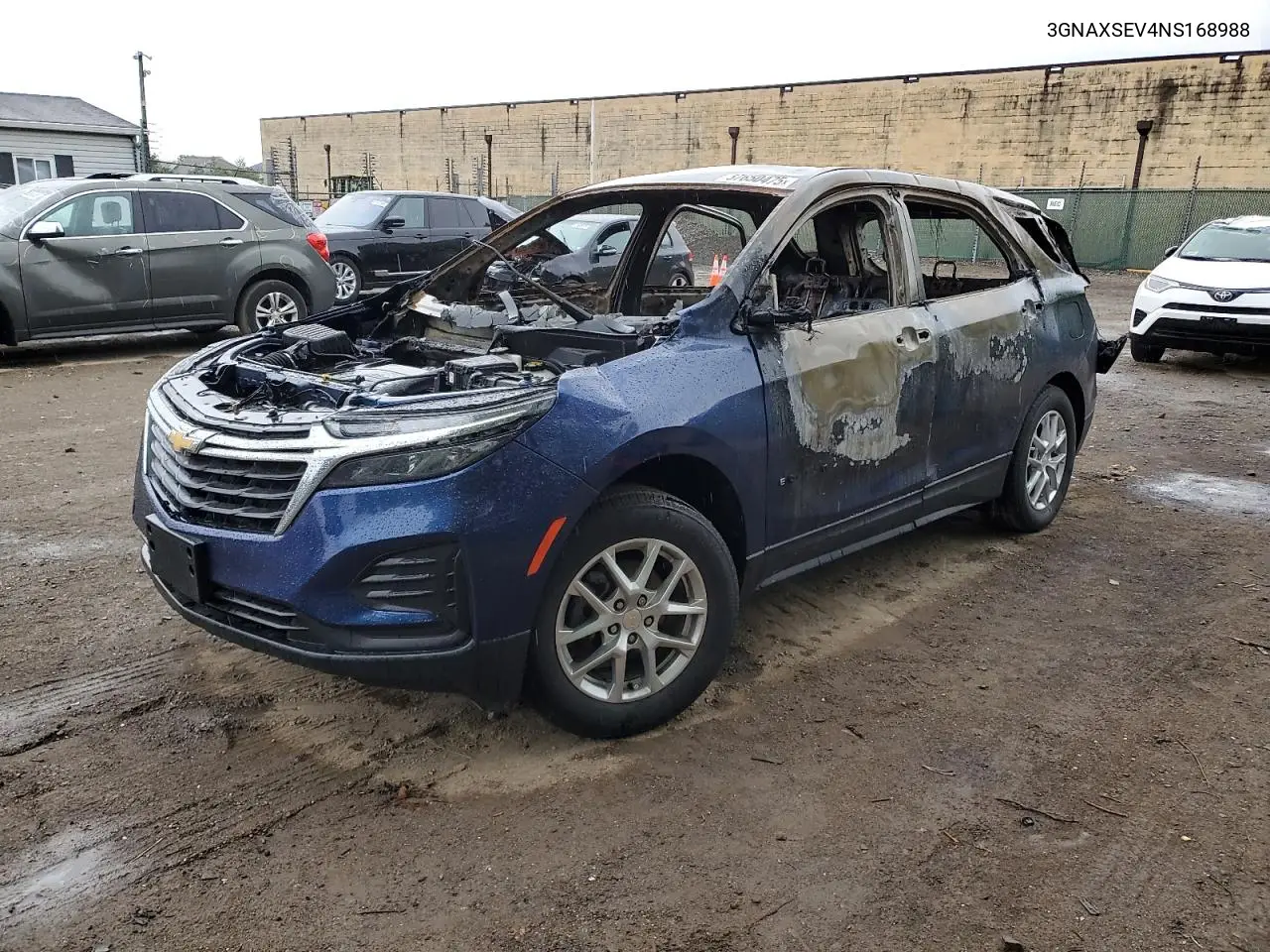 2022 Chevrolet Equinox Ls VIN: 3GNAXSEV4NS168988 Lot: 57650475