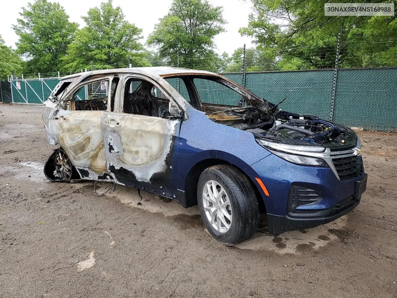 2022 Chevrolet Equinox Ls VIN: 3GNAXSEV4NS168988 Lot: 57650475