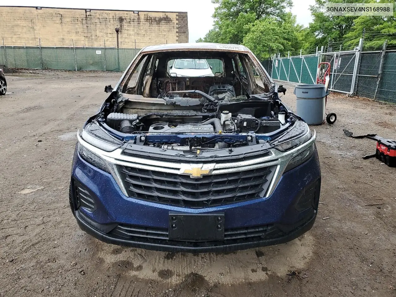 2022 Chevrolet Equinox Ls VIN: 3GNAXSEV4NS168988 Lot: 57650475