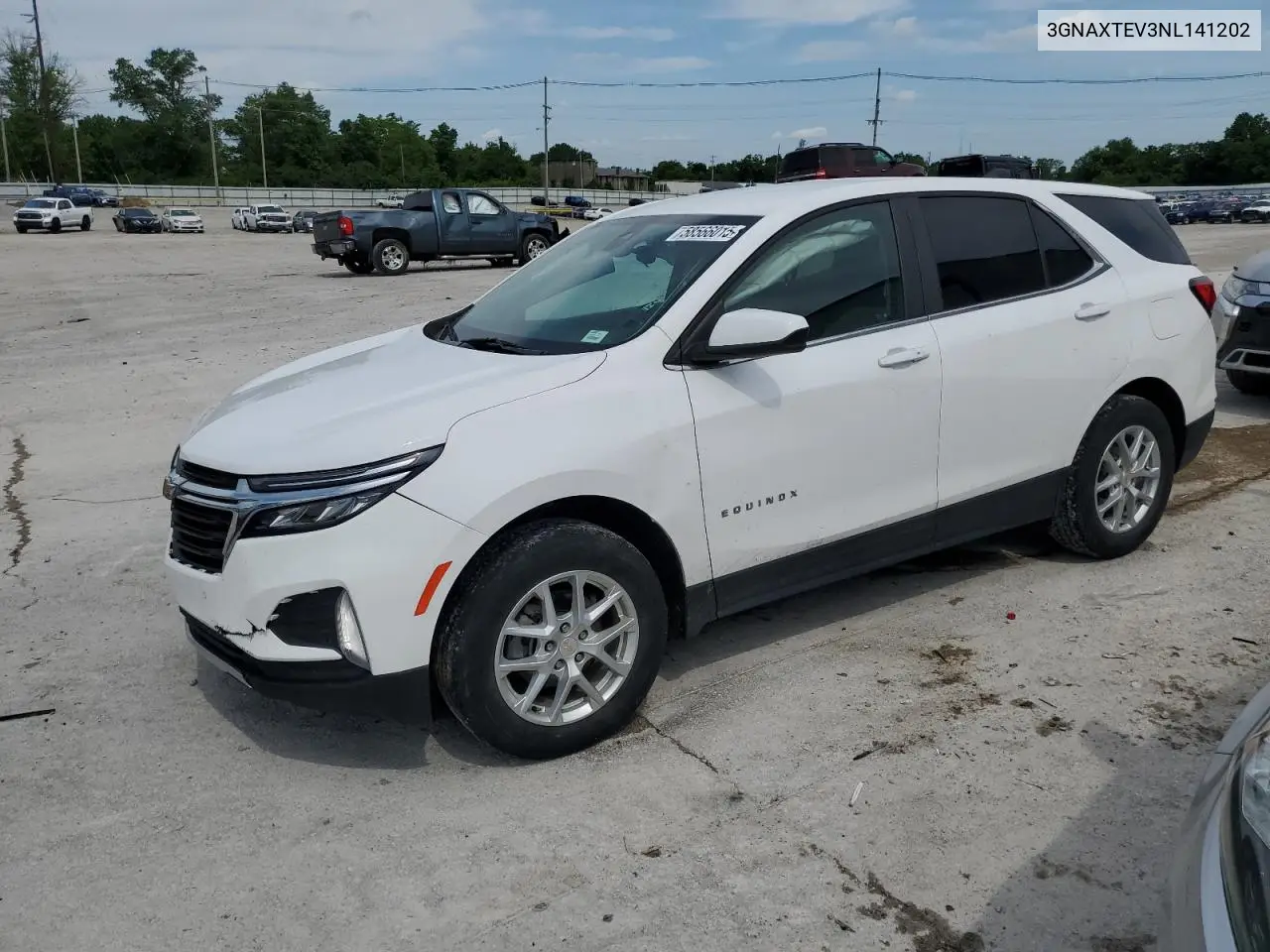 2022 Chevrolet Equinox Lt VIN: 3GNAXTEV3NL141202 Lot: 58566015