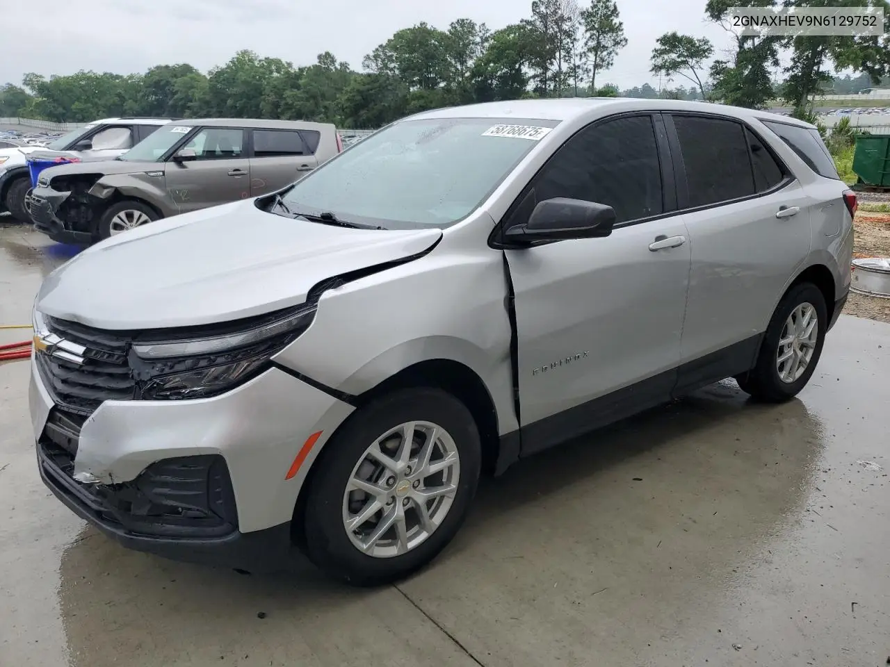 2022 Chevrolet Equinox Ls VIN: 2GNAXHEV9N6129752 Lot: 58768675