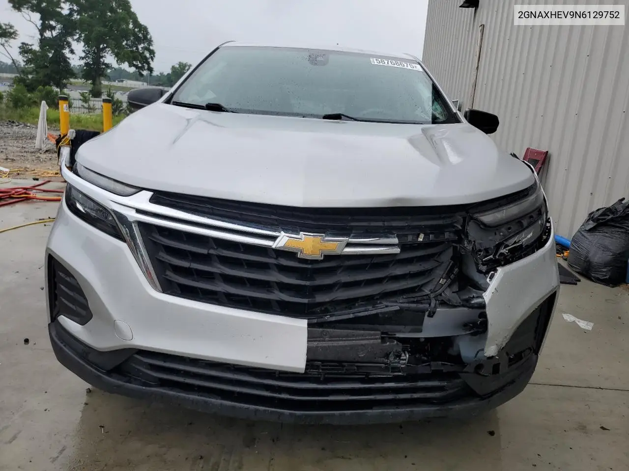 2022 Chevrolet Equinox Ls VIN: 2GNAXHEV9N6129752 Lot: 58768675