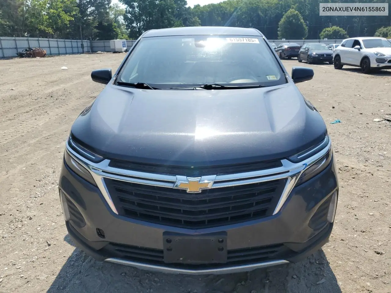 2022 Chevrolet Equinox Lt VIN: 2GNAXUEV4N6155863 Lot: 61507185