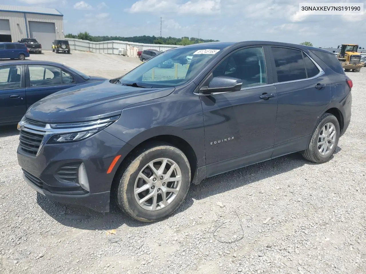 2022 Chevrolet Equinox Lt VIN: 3GNAXKEV7NS191990 Lot: 61748165