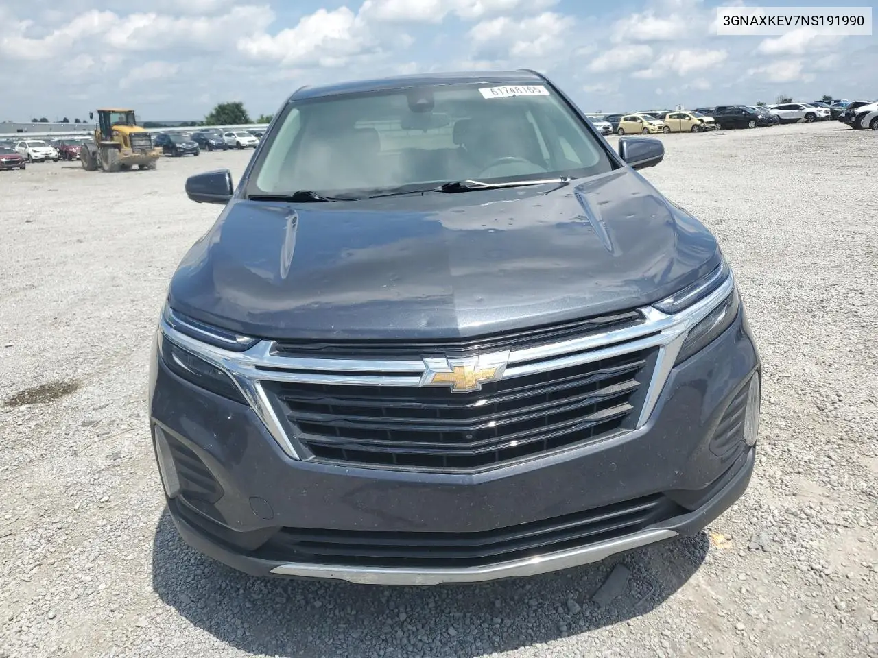 2022 Chevrolet Equinox Lt VIN: 3GNAXKEV7NS191990 Lot: 61748165