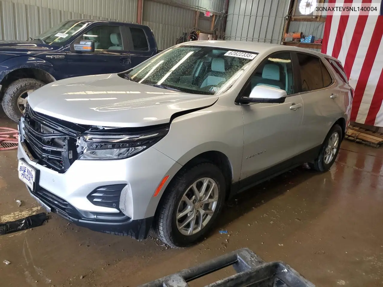 2022 Chevrolet Equinox Lt VIN: 3GNAXTEV5NL140004 Lot: 62822335