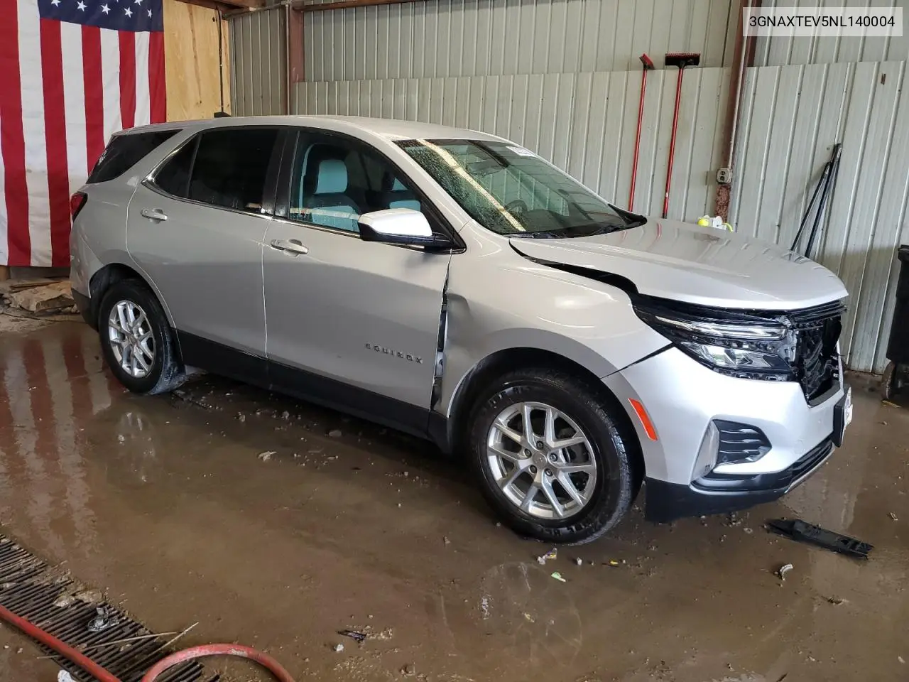 2022 Chevrolet Equinox Lt VIN: 3GNAXTEV5NL140004 Lot: 62822335
