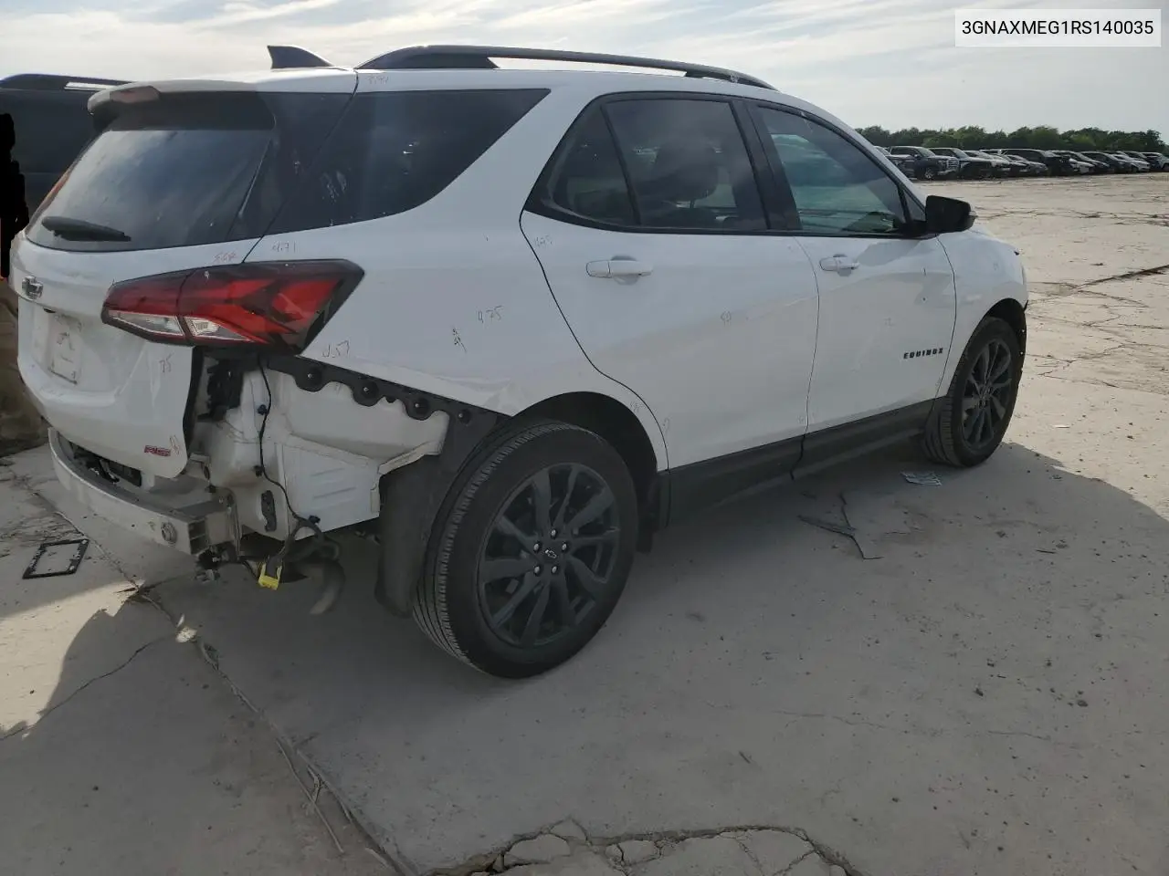 2024 Chevrolet Equinox Rs VIN: 3GNAXMEG1RS140035 Lot: 56927295